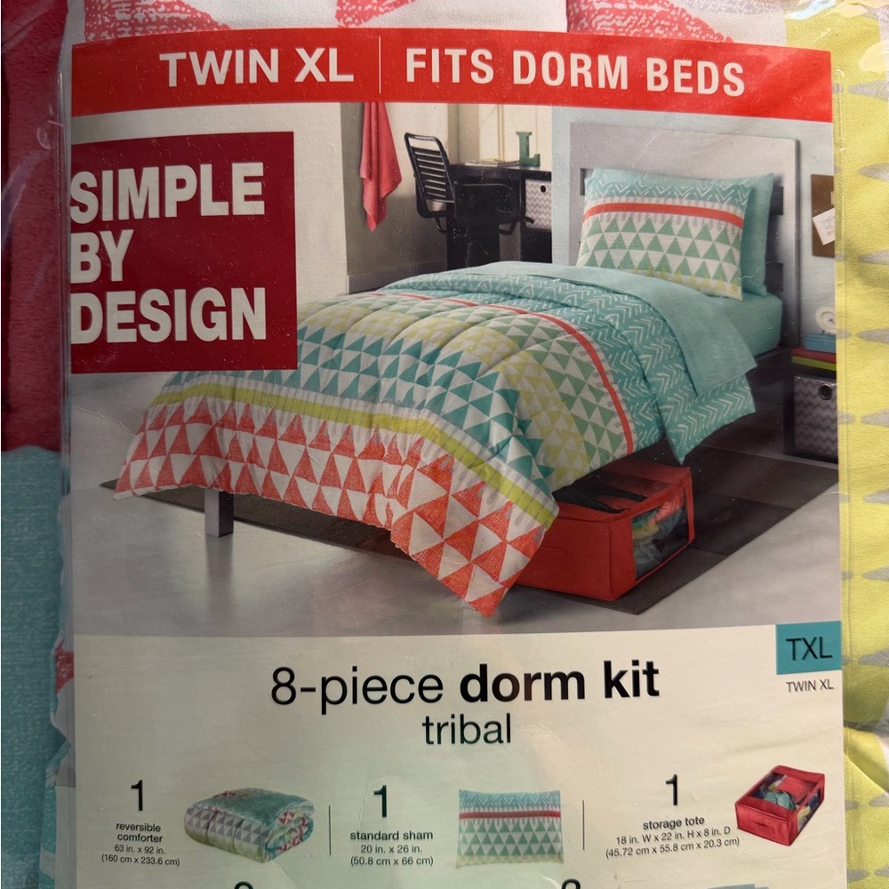 8 PC TWIN XL Comforter Set Comforter Complete Set ~ NEW - Picture 3 of 4
